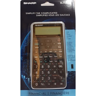 Calculatrice Financière Sharp EL-738FC