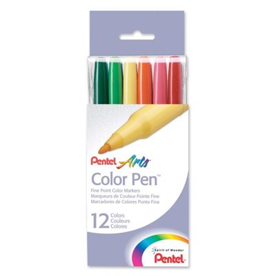 Color Pen Pentel pqt. 12