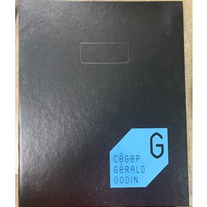 Cahier Noir avec Logo GG Bleu